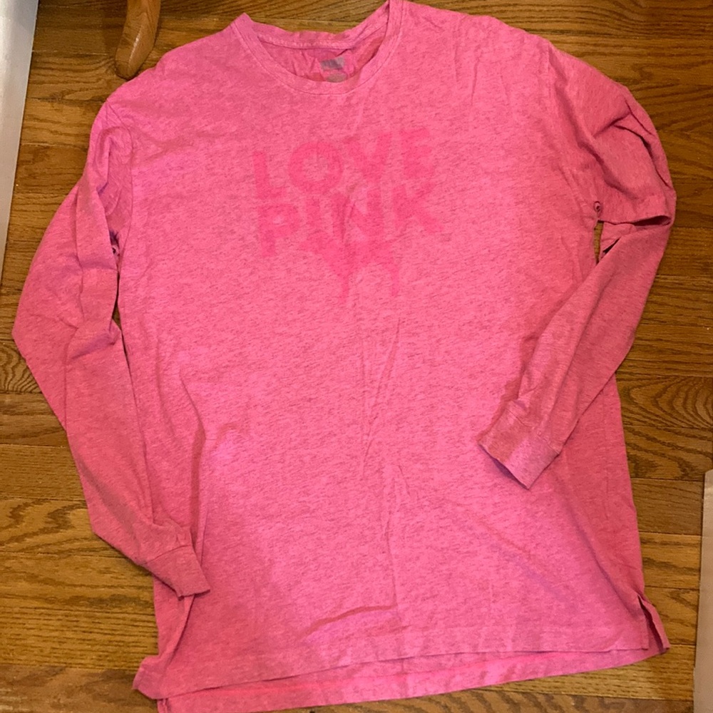 PINK Victoria's Secret Long Sleeve Tee in Pink